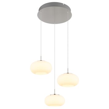 Illuminazione Globo Lighting Quintara Lampadario a sospensione LED Nichel opaco, 1-Luce