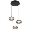 Illuminazione Globo Lighting Quintara Lampadario a sospensione LED Nero, 1-Luce