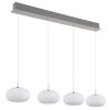 Illuminazione Globo Lighting Quintara Lampadario a sospensione LED Nichel opaco, 1-Luce