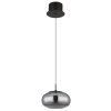 Illuminazione Globo Lighting Quintara Lampadario a sospensione LED Nero, 1-Luce