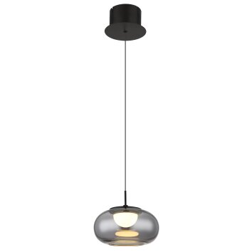 Illuminazione Globo Lighting Quintara Lampadario a sospensione LED Nero, 1-Luce