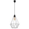 Illuminazione Globo Lighting Zachary Lampadario a sospensione Nero, 1-Luce