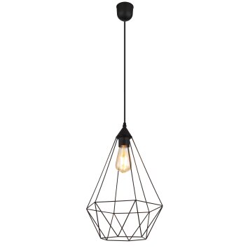 Illuminazione Globo Lighting Zachary Lampadario a sospensione Nero, 1-Luce