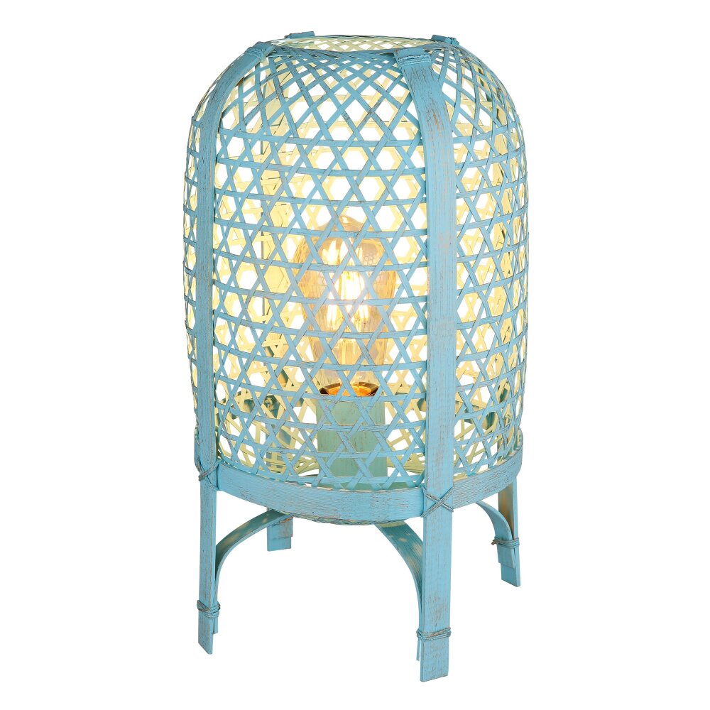 Illuminazione Globo Lighting Cairo Lampada da tavolo Blu, 1-Luce main product photo