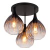 Illuminazione Globo Lighting Olsen Plafoniera Nero, 3-Luci