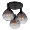 Illuminazione Globo Lighting Olsen Plafoniera Nero, 3-Luci