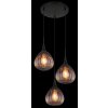 Illuminazione Globo Lighting Olsen Lampadario a sospensione Nero, 3-Luci