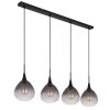 Illuminazione Globo Lighting Olsen Lampadario a sospensione Nero, 4-Luci