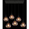 Illuminazione Globo Lighting Olsen Lampadario a sospensione Nero, 6-Luci