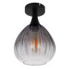 Illuminazione Globo Lighting Olsen Plafoniera Nero, 1-Luce