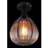 Illuminazione Globo Lighting Olsen Plafoniera Nero, 1-Luce