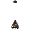 Illuminazione Globo Lighting Hassan Lampadario a sospensione Nero, 1-Luce