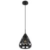 Illuminazione Globo Lighting Hassan Lampadario a sospensione Nero, 1-Luce