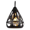 Illuminazione Globo Lighting Hassan Applique Nero, 1-Luce