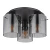 Illuminazione Globo Lighting Tulivar Plafoniera Grigio, 3-Luci