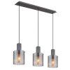 Illuminazione Globo Lighting Tulivar Lampadario a sospensione Grigio, 3-Luci