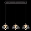 Illuminazione Globo Lighting Arus Lampadario a sospensione LED Nero, 1-Luce