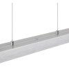 Illuminazione Globo Lighting Ethan Lampadario a sospensione LED Alluminio satinato, Bianco, 1-Luce