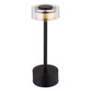 Illuminazione Globo Lighting Shira Lampada da tavolo LED Nero, 1-Luce