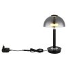 Illuminazione Globo Lighting Uldin Lampada da tavolo LED Cromo, Nero, 1-Luce