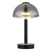 Illuminazione Globo Lighting Uldin Lampada da tavolo LED Grigio fumo, 1-Luce