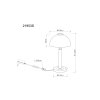 Illuminazione Globo Lighting Uldin Lampada da tavolo LED Grigio fumo, 1-Luce