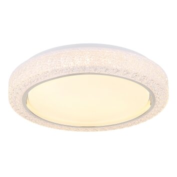 Illuminazione Globo Lighting Liami Plafoniera LED Bianco, 1-Luce