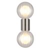 Illuminazione Globo Lighting Ander Applique Grigio, 2-Luci