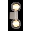 Illuminazione Globo Lighting Ander Applique Grigio, 2-Luci