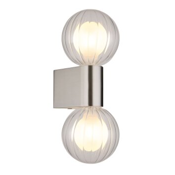 Illuminazione Globo Lighting Ander Applique Grigio, 2-Luci