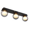 Illuminazione Globo Lighting Ander Plafoniera Nero, 3-Luci