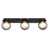 Illuminazione Globo Lighting Ander Plafoniera Nero, 3-Luci