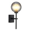 Illuminazione Globo Lighting Ander Applique Nero, 1-Luce