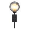 Illuminazione Globo Lighting Ander Applique Nero, 1-Luce