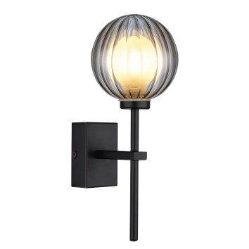 Illuminazione Globo Lighting Ander Applique Nero, 1-Luce