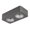 Illuminazione Globo Lighting Hangarau Plafoniera LED Grigio, 1-Luce