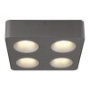 Illuminazione Globo Lighting Hangarau Plafoniera LED Grigio, 1-Luce