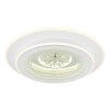 Illuminazione Globo Lighting Bluma Plafoniera LED Bianco, 1-Luce, Telecomando