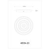 Illuminazione Globo Lighting Alois Plafoniera LED Bianco, 1-Luce