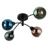 Illuminazione Globo Lighting Zarlona Plafoniera Nero, 4-Luci