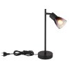 Illuminazione Globo Lighting Satella Lampada da tavolo Nero, 1-Luce