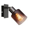 Illuminazione Globo Lighting Satella Plafoniera, Faretto da soffitto, Applique, Faretto da parete Cromo, Nero, 1-Luce