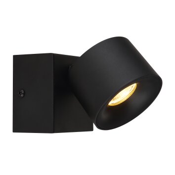 Illuminazione Globo Lighting Rae Plafoniera LED Nero, 1-Luce