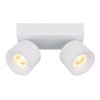 Illuminazione Globo Lighting Rae Plafoniera LED Bianco, 2-Luci