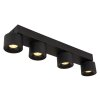 Illuminazione Globo Lighting Rae Plafoniera LED Nero, 4-Luci