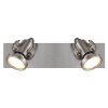 Illuminazione Globo Lighting Verpax Plafoniera, Faretto da soffitto, Applique, Faretto da parete Nichel opaco, 2-Luci