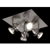 Illuminazione Globo Lighting Verpax Plafoniera, Faretto da soffitto, Applique, Faretto da parete Nichel opaco, 4-Luci