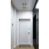 Illuminazione Globo Lighting Verpax Plafoniera, Faretto da soffitto, Applique, Faretto da parete Nichel opaco, 4-Luci