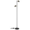 Illuminazione Globo Lighting Brisbon Lampada da terra Nero, 2-Luci