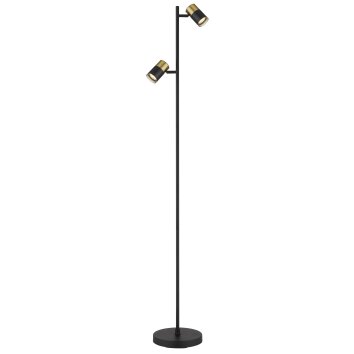 Illuminazione Globo Lighting Brisbon Lampada da terra Nero, 2-Luci